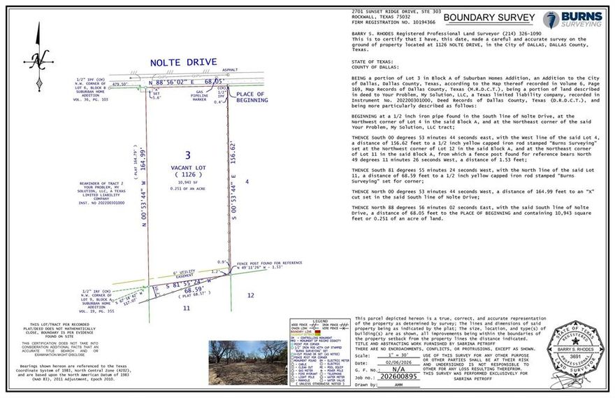 Rare development opportunity: The lot is over 10,000 sq ft, providing generous space and privacy for single-family construction. Property is  on a mature, tree-lined street with beautiful oaks and is within walking distance to shopping, dining, entertainment and eclectic neighborhood attractions. Street is currently under construction; access may be limited at times.  All information herein should be independently verified by buyer.