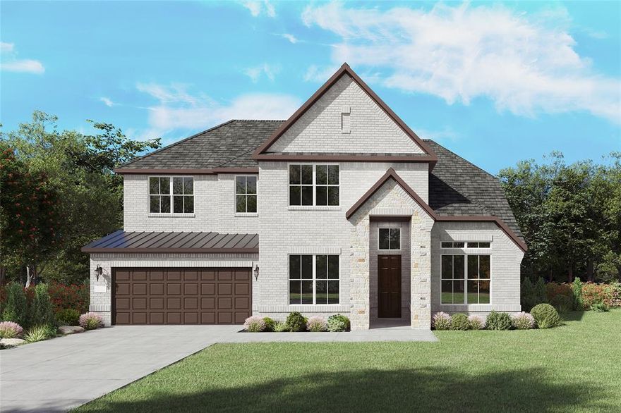 NEW CONSTRUCTION: Beautiful two-story home available at Wellington in Fort Worth. The Ferris Plan, spanning 4,000 sf.  5 BR + 4.5 BA. Soaring Ceiling at Entry + Open floorplan layout perfect for entertaining and creating a connected home environment + High-end kitchen with premium finishes and upgraded stainless steel appliances + Expansive gathering room bathed in natural sunlight + Inviting Game Room perfect for additional entertaining + Owner's suite bath with a luxurious walk-in shower + Sleek LVP Flooring + Stylish quartz countertops. A wonderful home for a growing family or for those who enjoy entertaining. Available for move-in February 2026!