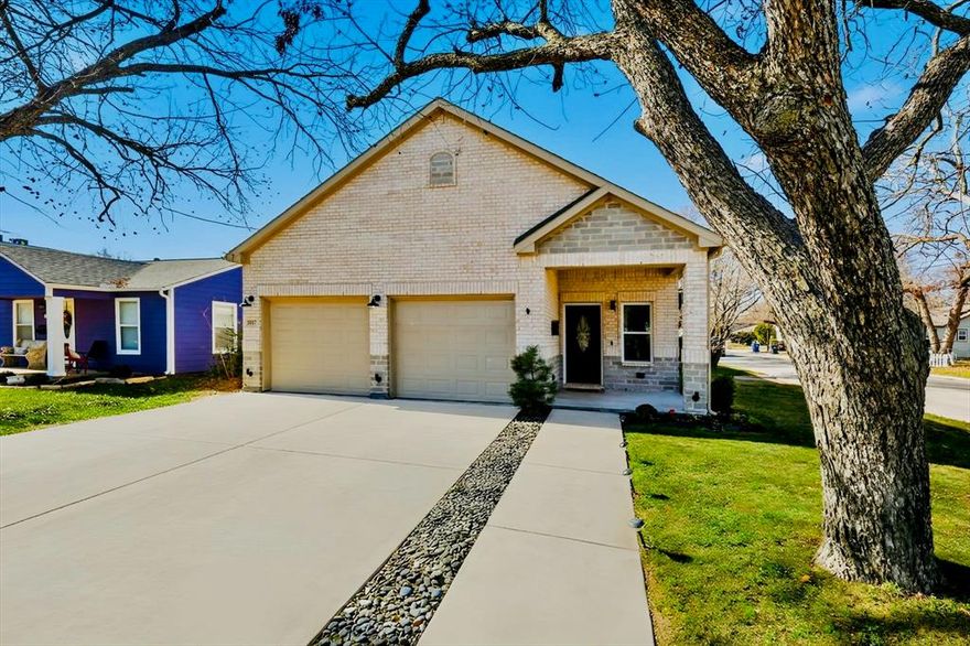 Welcome to 1017 N Church Street, a turnkey, move-in ready, one-level home just minutes from Historic Downtown McKinney. This single-story (built 2021) features 4 bedrooms, 2 full baths plus 1 half bath, and ~2,063 sq ft with an open-concept layout and large windows for an plenty of natural light. Beautiful low maintenance tile flooring flows from the entry through the kitchen, dining, and living areas—perfect for everyday living and entertaining. The modern kitchen boasts abundant countertop and cabinet space, a 5-burner gas cooktop, large kitchen island and a walk-in pantry, and opens seamlessly to the dining and living room. The serene primary suite includes a double-vanity bath and an oversized walk-in shower. Flexible secondary bedrooms add everyday versatility - one could easily be used as a home office.
Outdoor living shines with a covered front porch and a spacious covered back patio. The low-maintenance partial-turf backyard is pet-friendly with minimal upkeep. An attached 2-car garage provides convenient parking and storage. Efficiency upgrades include 2021 HVAC and a tankless water heater for lower utilities and easy ownership.
Live the walkable Downtown McKinney lifestyle—stroll to iconic restaurants, coffee shops, and boutique shopping—with a commuter-friendly location offering quick access to US-75 and minutes to SH-121. This single-story 2021 build checks all the boxes for buyers seeking low-maintenance living close to the Historic McKinney Square.