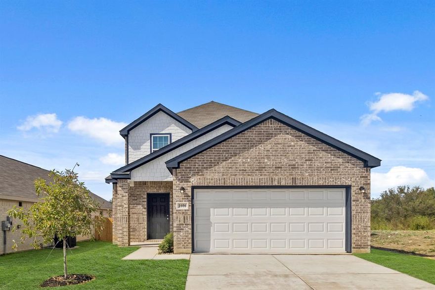 Love where you live in Christian Meadows in Ennis, TX! The Woodland floor plan is a spacious 2-story home with 4 bedrooms, 2.5 baths, a game room, and 2-car garage. The first floor offers the perfect space for entertaining with a bar top kitchen open to the family room! The gourmet kitchen is sure to please with 42-inch cabinets, granite countertops, and stainless-steel appliances! Retreat to the first-floor Owner’s Suite featuring granite countertops, a sizable shower, and a spacious walk-in closet! Don't miss your opportunity to call Christian Meadows home, schedule a visit today!