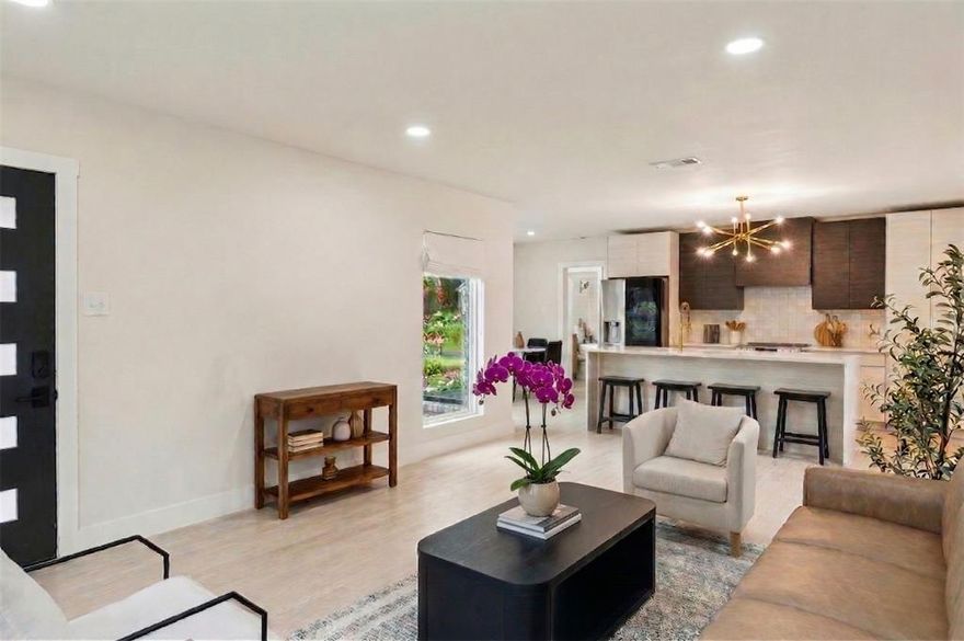 Welcome to this fully renovated, move-in ready home featuring a main residence and a detached ADU, designed to meet the needs of today’s buyers searching for modern homes near shopping, dining, and major commuting routes.

This property delivers a highly desirable combination of functionality, natural light, updated finishes, and income-producing potential, making it ideal for first-time buyers, relocation buyers, investors, and multigenerational living. The inclusion of a detached ADU creates a unique opportunity to offset your mortgage, generate additional cash flow, or host family and guests while enhancing the long-term value of the property.

The main home (1,361 SQFT) features a bright open layout connecting the living room, dining area, and updated kitchen, creating the perfect space for entertaining, hosting, and everyday living. The modern upgrades and thoughtful renovations provide a turnkey experience with stylish finishes, durable flooring, and upgraded fixtures.

The detached ADU (324 SQFT) adds significant flexibility and is ideal for rental income, short-term leasing, guest accommodations, or a private home office or studio—aligning with buyers searching for income-producing properties, dual-living setups, or multigenerational options.

Step outside to a spacious backyard with room to entertain, relax, or garden, appealing to homeowners and tenants seeking functional outdoor space. With its renovated interior, versatile layout, and dual-living capability, this property offers a rare combination of comfort, flexibility, and long-term value.