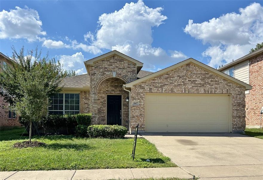Recently updated home located in Northwest ISD! This home has a spacious floor plan with 3 bedrooms, 2 full baths, a study, a large living area and 2 dining areas. Updates include: fresh interior and exterior paint, luxury vinyl plank flooring, granite countertops, sinks and fixtures throughout. Recently installed stainless steel appliances in the kitchen include a built-in microwave, dishwasher, stove and refrigerator. Your primary suite features a garden tub with separate shower and a walk-in closet. Community amenities include a pool, clubhouse, playground and more! You don't want to miss this one! Only 1 pet under 20lbs allowed with owner approval.
