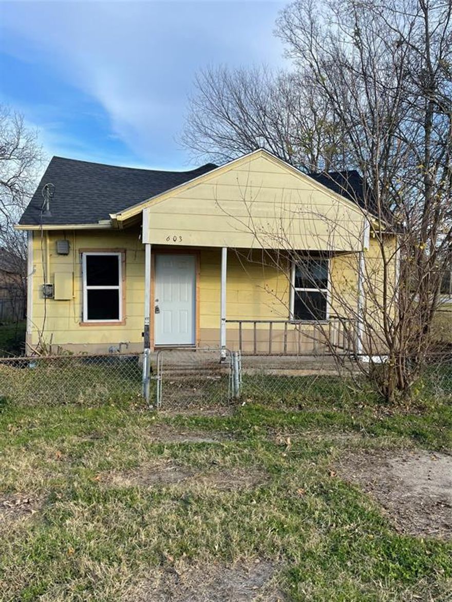 Calling all investors! Blank canvas with loads of potential.