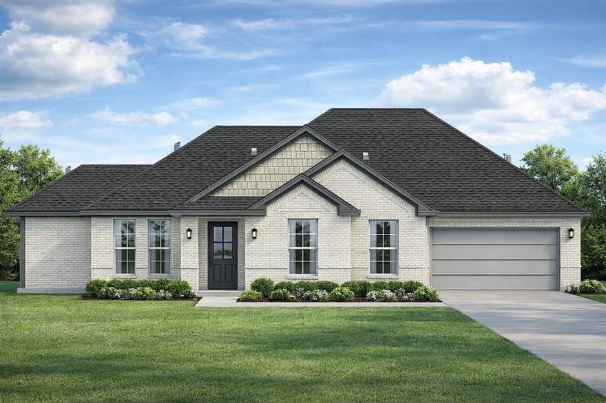 Welcome to Cheldan Homes’ booming Stoneview development! Conveniently located just 5 minutes from downtown Glen Rose and 20 minutes from downtown Granbury, this beautifully designed 3-bedroom, 2-bath home with a dedicated study offers both comfort and efficiency. The exterior features timeless painted brick, while inside, you’ll find thoughtful upgrades throughout. A custom mud bench adds both style and functionality, and luxury vinyl plank flooring flows seamlessly through the entryway, living room, kitchen, and dining nook for easy maintenance. The open-concept kitchen is designed for everyday living and entertaining, showcasing quartz countertops, a stylish horizontal picket-laid backsplash, stainless steel appliances, and ample cabinet storage. The primary suite offers a relaxing retreat, highlighted by a beautifully tiled shower with Alchimia Grey 12x24 tiles. Additional tile and carpet throughout the home provide comfort and durability in all the right places. Step outside to enjoy a nicely sized backyard and covered patio perfect for taking advantage of Texas’s beautiful weather year-round. Don’t miss your chance to be part of this growing community. Homes and lots are selling quickly!