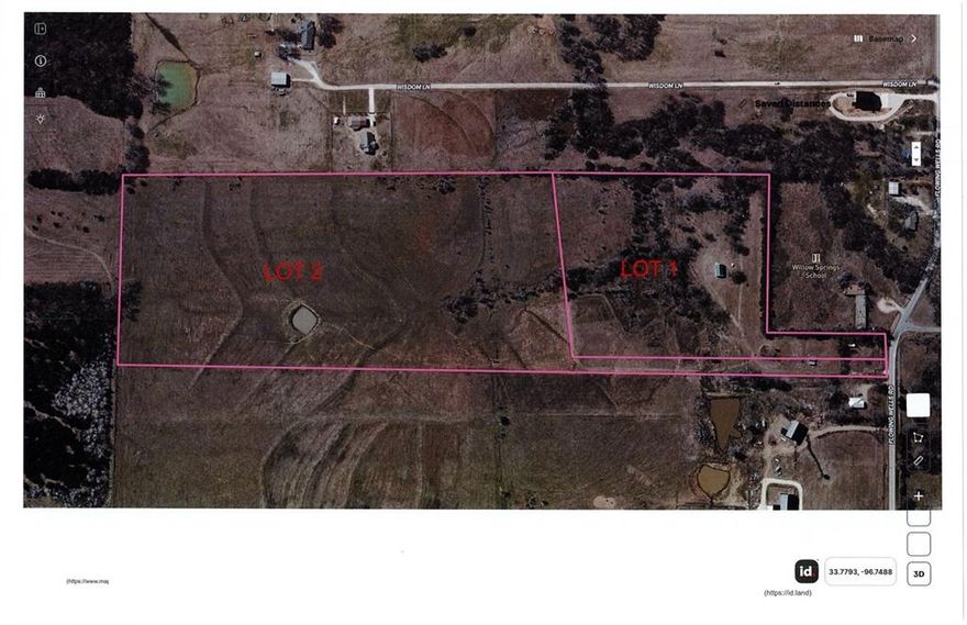 (NEW REDUCTION IN PRICE)... (OWNER FINANCING AVAILABLE)...FOR THOSE WHO ARE LOOKING FOR THEIR NEXT HOME, THIS 11.51 ACRES TRACT WITH AN AGG EXEMPTION IS A GREAT SIZE FOR YOUR HOMESTEAD. IF YOUR DREAM IS TO LIVE IN THE COUNTRY BUT BE CLOSE TO CIVILIZATION THEN LOOK NO FURTHER! LOCATED CLOSE TO FLOWING WELLS AND MILLCREEK MARINA'S FOR ALL YOUR LAKE ACTIVITIES AND THE TOWN OF POTTSBORO IS JUST 5 MINUTES AWAY. THIS PROPERTY IS PART OF A 35.51 ACRE TRACT THAT THE OWNER IS WISHING TO SPLIT INTO TWO LOTS 1 THAT IS 24 ACRES, ONE THAT IS 11.51 ACRES OR THE WHOLE PROPERTY THAT IS 35.51 ACRES. ALL OF WHICH WOULD STAY IN AGG EXEMPTION STATIS.
THERE WILL NEED TO BE A NEW SERVEY TO DETERMINE THE FINAL LOT SIZE FOR 11.51 ACRE TRACT BEFORE CLOSING.