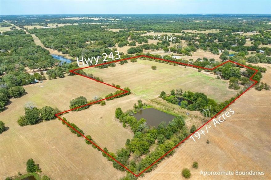 Stunning 17 acres on Hwy 243 in Canton ISD! This beautiful property has everything you could want with NEW Fencing!  TWO Ponds that are spring fed and large road frontage to build a business with all the road frontage on 243 and build your dream home in the back or work from home!  The property is already making money with an AG EXEMPTION on hay production.