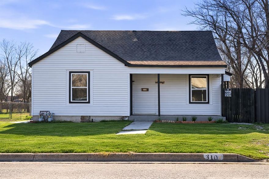 Welcome to 310 S Hampshire St, Saginaw, TX 76179, a fully renovated, move in ready home where the big ticket items have already been done and everything feels fresh and new. This property offers 4 bedrooms and 2 full bathrooms with 1,376 sq ft of comfortable living space and a layout that is bright, functional, and easy to enjoy day to day. The renovation goes beyond cosmetic updates and includes major improvements such as a new HVAC system, new water heater, new insulation, and new plumbing and electrical wiring, giving buyers peace of mind and long term reliability. The home also features new double pane windows and new doors, which help with energy efficiency, comfort, and overall curb appeal.

Inside, the finishes are clean and modern with durable vinyl flooring in the main areas, cozy carpet in the bedrooms, and stylish tile flooring in the bathrooms. The kitchen has been updated with new cabinets and a refreshed look that opens nicely into the main living space, making it great for everyday living or entertaining. The bathrooms have also been updated with a crisp, contemporary design that feels bright and welcoming.

One of the biggest highlights is that the foundation has been repaired and includes a lifetime warranty that can be transferred to the new owner. In addition, the work has been inspected by the city, adding another layer of confidence in the renovation. Step outside and you will love the huge lot, approximately 0.28 acres, offering space for outdoor seating, play, pets, gardening, parking, or future improvements. A storage shed adds extra functionality for tools and equipment. Conveniently located with quick access to schools, shopping, dining, and major commuting routes, this property delivers modern upgrades, a spacious yard, and strong warranty value all in one. Schedule your showing today and see the quality of this renovation in person.