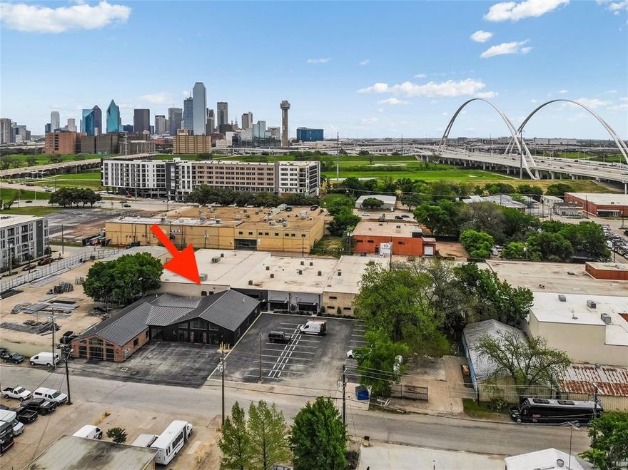 For Sale or Lease 2330 Langford St. Dallas 75208 is a free standing 7,216 sq. ft. steel & brick commercial building & parking lot located n a commercial hot spot next to the new $325 Million 250 Acre Trinity River Park & the West Overlook Park a new 22 acre public park featuring a pavilion, cafe, basketball court, volleyball, & pickle ball.  info@trinityparkconservancy.org 2330 Langford has 2 showrooms 3,447 & 3769 sq. ft with unique elevations & storefront entrances, vaulted ceilings, 2 new baths & a new stylish kitchen in each space, floor to ceiling windows, + 16 total parking for 7216 sq. ft.  The showrooms can be leased or purchased separately or together. The area is exploding with new luxury residential & mixed use developments like The Langford with 315 apartments & Modera on Trinity 204 apartments + 4,000 SF of retail. Langford St. is the perfect location for a new office, retail furniture, coffee shop, spa, yoga, wine bar, & other permitted uses. Note: $5 NNN PSF per year.