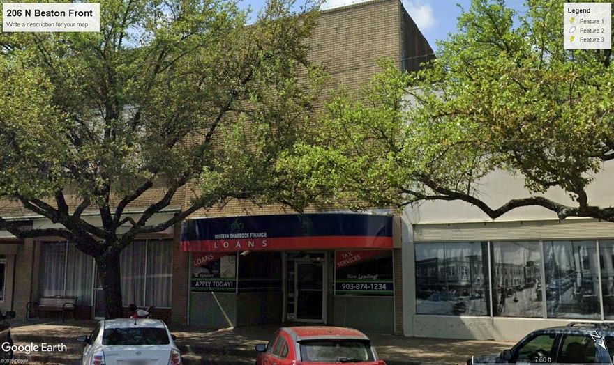 Another rare Downtown property in Corsicana!!!  This one is leased month-to-month downstairs and enough upstairs space for 2 or 3 loft apts.  Downstairs tenant has been in place for 12+ years.  Beaton Street is the main street of downtown Corsicana with lots of retail, restaurants and more all with in walking distance of your new investment.  Come take a look!!!