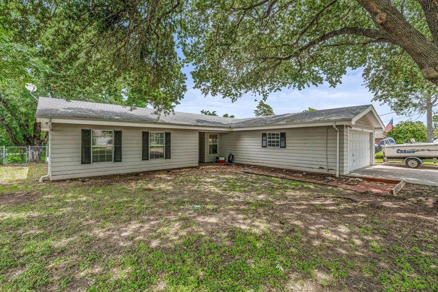 SELLER CONCESSIONS OFFERED! Investor's Dream on Lake Granbury! Nestled in the gated community of Indian harbor, this charming canal-front home offers prime waterfront living with strong short-term rental potential. Featuring 3 spacious bedrooms, 2 full bathrooms, and 1,234 square feet of well-utilized space, this home is perfect for weekend getaways or generating passive income. Enjoy peaceful mornings on the covered back patio or launch your boat right from your private dock with direct access to the lake. The open-concept living and dining areas make entertaining easy, and the serene waterfront setting adds to the appeal for guests. With neighborhood amenities like a marina, pool, clubhouse, and security, this property is a solid investment in one of Granbury's most popular lakefront communities. Boat conveys with property.