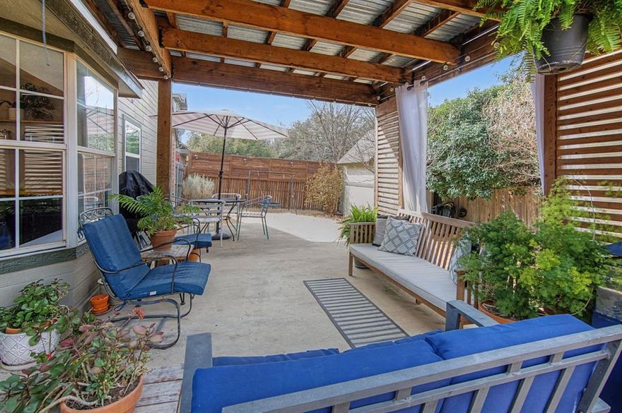 SELLER TO REPLACE ROOF PRIOR TO CLOSING!! HOUSE BACK ON THE MARKET, NO FAULT OF THE SELLERS, BUYER'S CONTINGENCY FELL THROUGH! Welcome to this beautiful and stylish Fort Worth home. The entryway invites guests and visitors into a generous living area beneath a high ceiling, with a gas fireplace and lots of natural light streaming in through plantation shutters. The kitchen offers abundant storage & counter space, all stainless appliances, a two-basin stainless sink, bar seating, and a sunny breakfast area with a lovely bay window. The primary bedroom is spacious, with a vaulted ceiling and a beautiful en suite bath.  Out back, enjoy space to relax and entertain, surrounded by tall privacy fencing, with a large covered patio and a convenient storage shed.  Easy access to Hwy 377, Loop 820, and I35W.  Just minutes from Alliance Town Center with lots of shopping, dining, and entertainment options and less than a mile from 69-acre Arcadia Trail Park with trails, sports fields & courts, playground, and more.