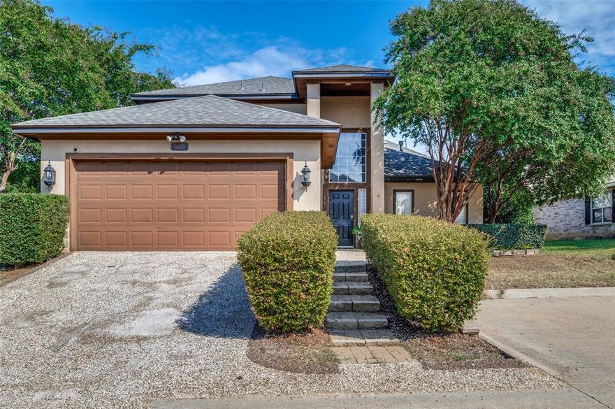 Motivated Seller!! Welcome to this beautiful 3-bedroom, 2.5-bath residence! It combines comfort, style, and peace of mind with major updates including a new roof (August 2025) and a new HVAC system (Summer 2024). Step inside to soaring ceilings and a cozy fireplace that creates a warm and inviting living space. The primary suite is conveniently located on the first floor, offering direct access to a private outdoor sitting area, your own peaceful retreat. Upstairs, you’ll find spacious bedrooms, including one with its own private balcony and a Hollywood-style bathroom, perfect for functionality and privacy. The low maintenance front and backyard make upkeep a breeze, while the backyard is truly an entertainer’s dream featuring a pergola, firepit, and hot tub for gatherings year-round. This home brings together indoor comfort and outdoor living at its best! Schedule your tour today!