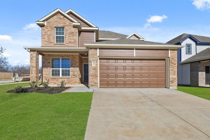 Love where you live in Deer Creek in Fort Worth, TX! The Salerno floor plan is a spacious 2-story home with 3 bedrooms, 2.5 baths, study, game room, and 2-car garage. This home has it all, including privacy blinds and vinyl plank flooring throughout the first-floor common areas! The first floor offers the perfect space for entertaining with an island kitchen open to expansive living and dining areas! The gourmet kitchen is sure to please with 42-inch cabinetry and granite countertops! Retreat to the first-floor Owner's Suite featuring a beautiful bay window, granite countertops, a separate tub and shower, and a walk-in closet! Enjoy the great outdoors with a patio! Don’t miss your opportunity to call Deer Creek home, schedule a visit today!
