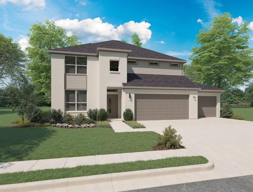 MLS# 21126093 - Built by Trophy Signature Homes - Feb 2026 completion! ~ Delivering form, function, beauty and comfort, the Wimbledon is a grand slam for buyers who demand more from their homes. Five bedrooms mean everyone gets their own room. Four baths mean no early morning squabbles about whose turn it is to brush their teeth. Your guests will be impressed by the spectacular, high-ceilinged family room and gourmet kitchen. Entertain at the center island so everyone can mingle. Send guests upstairs to enjoy the game room or enjoy movies in the media room while others converse. A home office, gracious primary suite, covered patio and plenty of storage space add to the appeal.