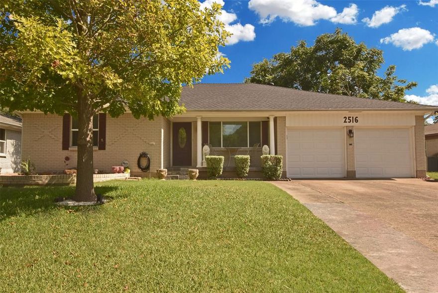 REDUCED!!!  Beautiful hardwood floors. Granite in the kitchen and both baths. 25 year Architectural shingle roof replaced in July 2025. Water heater replaced in 2025. Low-E double pane windows replaced in 2016.  Insulated garage doors replaced in 2015.  Bring your own personal style to make this your very own. Just around the corner from Bayles Elementary, this lovely home has all the room you are looking for with two large living spaces and a spacious kitchen that opens to an oversized dining area. The layout is perfect for entertaining! Primary bath has granite countertops and a large walk-in shower. Create your own She-Shed or Man Cave in the backyard storage shed. Enjoy time in the oversized backyard with a thick lush lawn, mature trees, 8-foot high, wooden privacy fence and a covered back patio. Fire up that grill and call the neighbors! You are going to love living here.