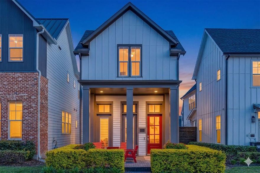 This one checks every box for buyers who want less hassle and more life. Cement siding, freshly painted exteriors, epoxy garage floors, Low-E double-pane windows with plantation shutters — this home was built to stay out of your way. Durable matte-finish wood floors and quartz countertops handle daily life without asking much in return. The energy story is just as good. A tankless gas water heater, radiant barrier attic, and a 16 SEER HVAC system with individual floor controls work together to keep utility bills where they should be. Bosch Energy Star appliances seal the deal. Inside, the main floor flows the way a main floor should — kitchen, dining, and living connected and open, ready for a dinner party or a Tuesday night. Upstairs, the primary suite is large enough to do double duty as a home office or sitting room, with a spacious bath and walk-in closet. Two additional bedrooms each have their own walk-in closets and share a Jack-and-Jill bath. The upstairs laundry room is exactly where it should be — close to where laundry actually happens. Walk out the front door and you're steps from Plano's Historic Downtown Arts District: restaurants, coffee shops, parks, and a community calendar that keeps things interesting year-round. Move-in ready. Built smart. Priced for buyers who know what they're looking for.
