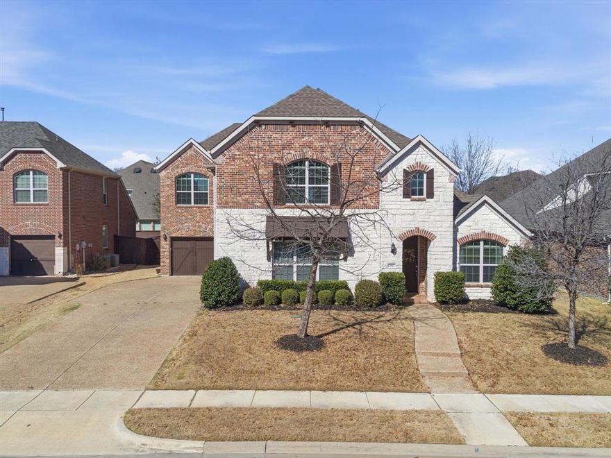 Beautiful 5-bedroom, 4.5-bath home in the sought-after The Highlands in Trophy Club.
The main level features a private primary suite with added bonus room perfect for a nursery, workout space or additional office. The secondary bedroom downstairs has it’s own en-suite bath—perfect for guests or a mother-in-law suite. A dedicated office with French doors and built-in shelving provides the perfect work-from-home space.
The gourmet kitchen includes granite countertops, under-cabinet lighting, large island, and butler’s pantry, opening up to the main living area. The utility room features a deep sink with additional cabinetry.
Upstairs, you’ll find oversized bedrooms, including two that share a Jack-and-Jill bath, plus an additional bedroom with a full bath nearby. A large game room and fully equipped media room—complete with projector, Bowers & Wilkins surround sound speaker system (approx $20k new) and screen that convey with the property—create the ultimate space for entertaining.