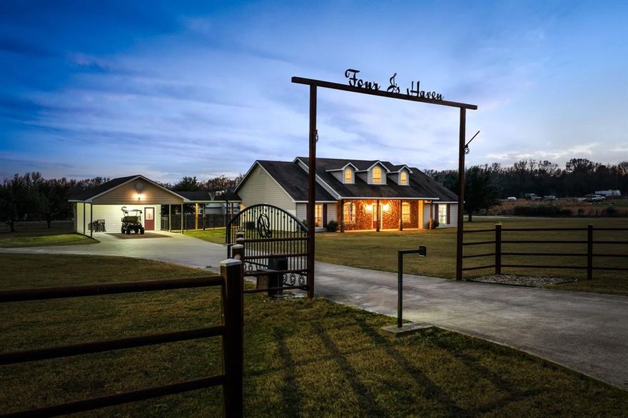 Escape to peaceful country living in this immaculate 4 bedroom, 2.5 bath home with a dedicated office, situated on 2.37 scenic acres in Alba ISD. Exceptionally well cared for and move-in ready, this property offers comfort, function, and the charm of a beautiful rural setting just minutes from legendary Lake Fork. The home features a relaxing back patio overlooking a generous fenced backyard, perfect for children or pets, along with a 2-car carport and attached workshop area. For added versatility, the property also includes an RV awning with 30-amp and 50-amp service, plus water and septic hookups. There is also a $10,000 buyer concession paid with full price offer closed by June 15, 2026.