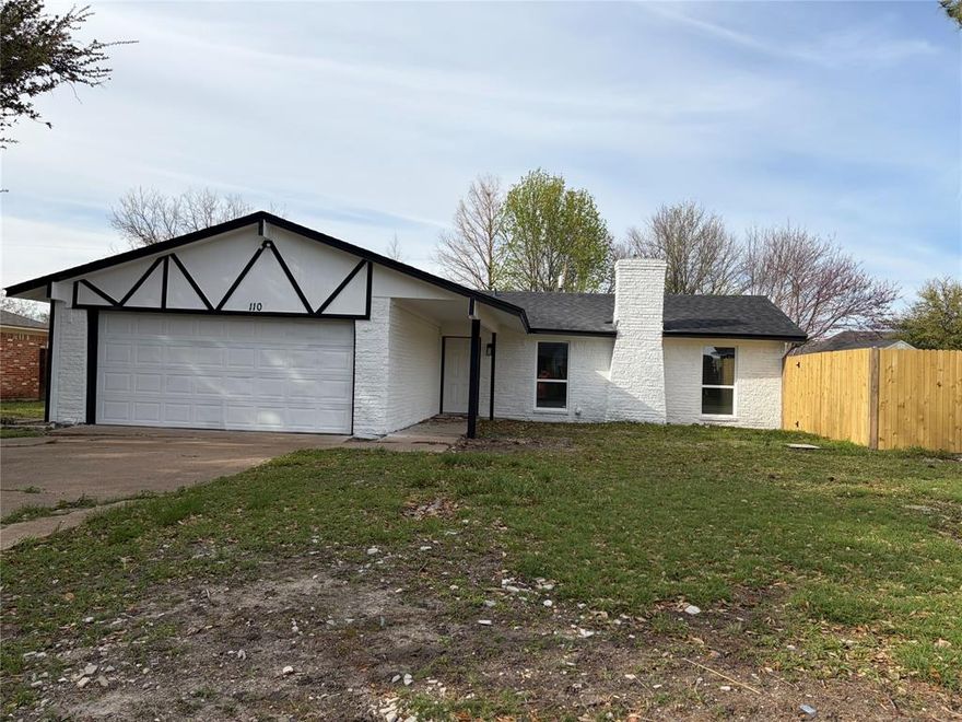 Great 1-story remodeled long-term rental in Amy Parks Rockwall Heath School District. Rent or design your new investment property. Being sold as a remodel or tear-down. Being sold as is. Close to the Public Boat Launch, Terry Park, and Lake Ray Hubbard are only a few streets over. 2 other rentals can be sold as a package of 3 long-term rentals or sold individually. (116 Darrell and 120 Darrell) Bring us your best Cash offer! Being sold As Is for land value. Foundation Work done.