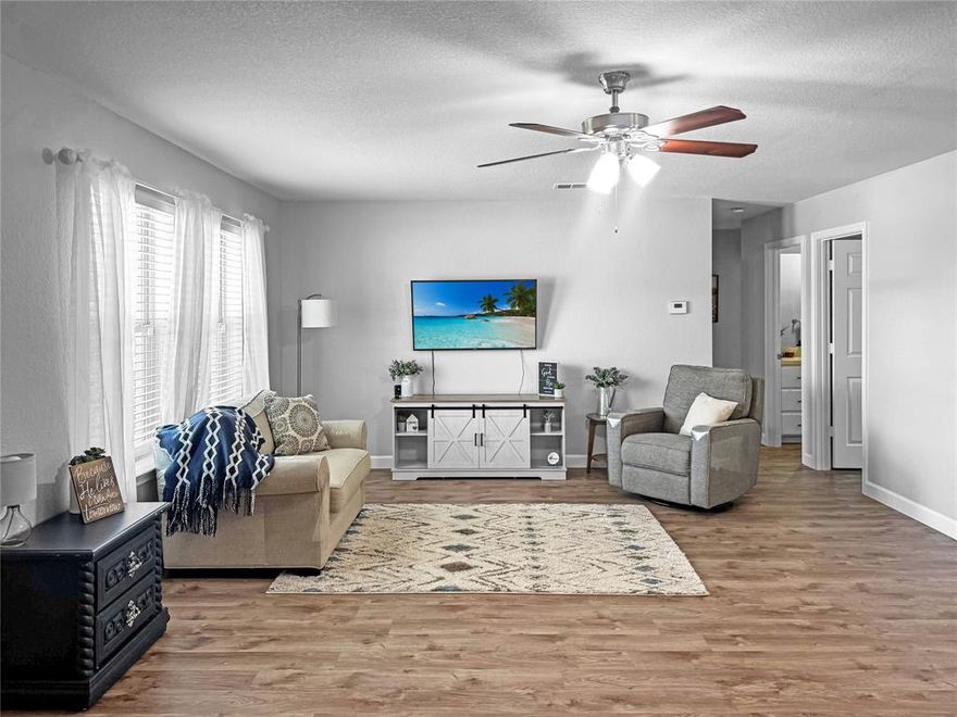 CHARMING and move-in ready! Welcome to this beautifully refreshed 3-bedroom, 2-bath home nestled in a quant Granbury neighborhood. Step inside to discover a bright and open layout featuring a spacious living room, designated dining area, and a stylish galley kitchen with sleek appliances. Every inch of this home has been thoughtfully updated, offering modern finishes and comfortable living throughout. The large backyard provides plenty of space for outdoor enjoyment, and the 2-car front-entry garage adds convenience. Washer, dryer, and refrigerator all convey. PHOTOS will be updated ASAP.