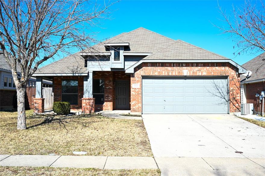 Welcome to this beautifully updated home in the highly sought-after Summit Point Crossings, perfectly positioned near Highway 75 and 380 for effortless commuting. You’ll enjoy being just minutes from upscale shopping, dining, and entertainment, with Costco, Painted Tree, Lowe’s, and Home Depot all within a mile.

Collin College and nearby schools are within walking distance, making this location ideal for families and students alike.

Step inside to discover a home that feels brand new, featuring fresh interior and exterior paint and soaring high ceilings throughout. The living room and primary bedroom have been upgraded with stylish vinyl or laminate flooring, adding both durability and modern appeal.

Enjoy peaceful mornings on the cozy front sitting area, perfect for coffee, and unwind in the evenings on the private back patio with a glass of wine. The formal dining room offers flexibility and can easily be transformed into a beautiful home office for remote work.

The kitchen provides ample cabinet space, making storage a breeze, and the home is equipped with gas availability, a rare and desirable feature. Friendly neighbors and the nearby police station contribute to a strong sense of safety and community.

This home blends comfort, convenience, and charm in one of the most desirable pockets of McKinney—truly a place where you can settle in and thrive.