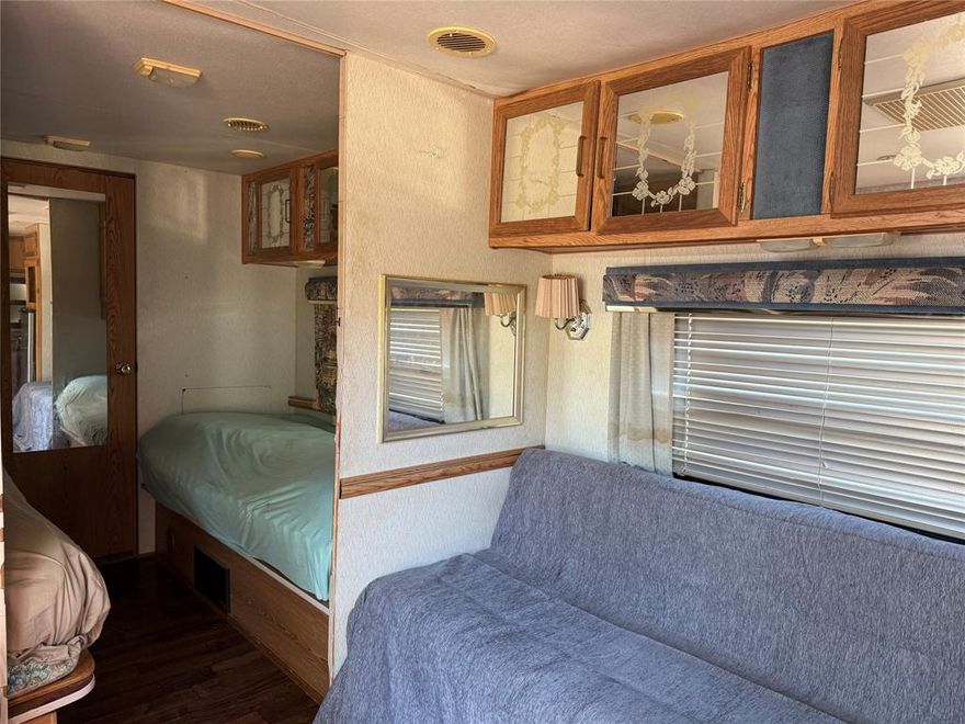 Great opportunity to own your own RV.  This is a lease to purchase opportunity.  Cute little RV with your own private lot.  Nice quiet neighborhood.