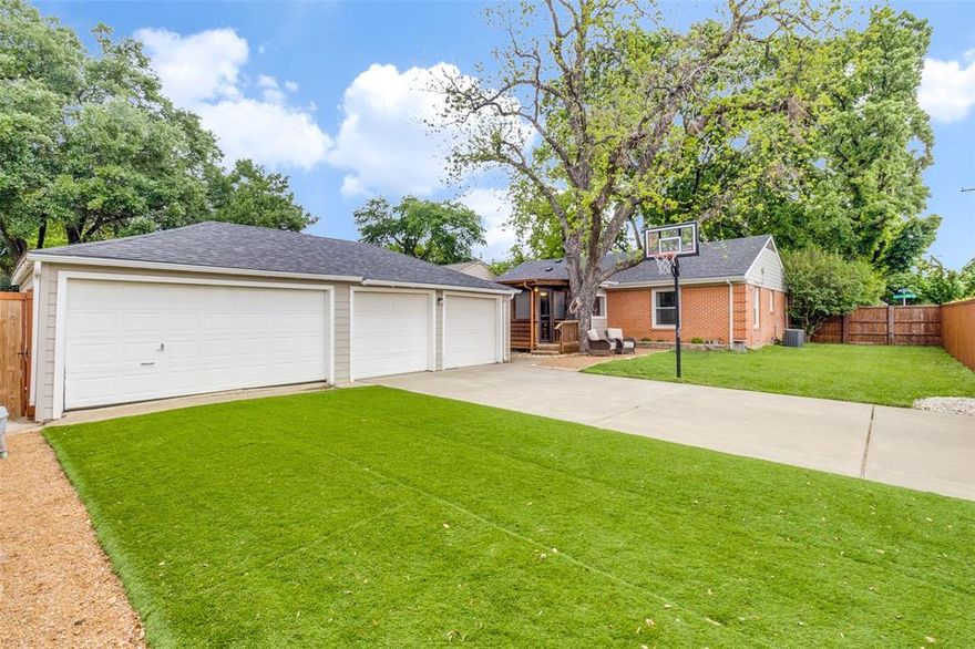 Full of charm, this cozy brick home is ideally located just one block from White Rock Lake. Beautifully maintained, it blends classic character with thoughtful updates throughout. The home features three comfortable bedrooms and two fully updated bathrooms.
Step inside to rich hardwood floors and a spacious living room centered around a warm, wood-burning fireplace—perfect for relaxing evenings. A versatile second living area offers the ideal space for a home office, playroom, media room, or flex space to fit your needs. 

Enjoy seamless indoor-outdoor living in the beautifully designed screened-in porch. **13x14 size screened-in porch, not included in 1,546 Sqft house!** This private retreat is perfect for entertaining year-round. 

A rare find, the property also includes a three-car detached garage with a workshop. There is plenty of space for storage, hobbies, or projects. 
With close proximity to all the East Dallas favorites- El Vecino, Burger Schmurger, Green Spot, and more, this move-in ready home combines comfort, convenience, and timeless charm.