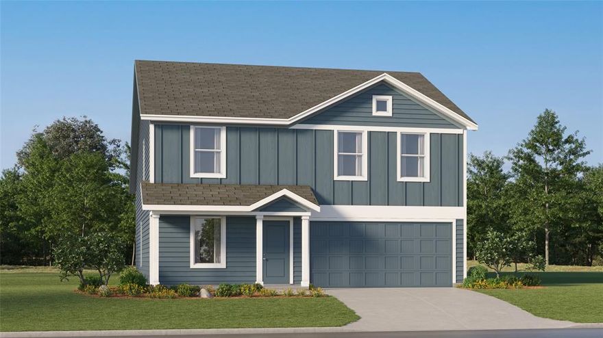 On the first floor of this spacious two-story home is a convenient and modern layout seamlessly connecting the kitchen, dining room and family room together. In a private corner is the tranquil owner’s suite with an attached bathroom and walk-in closet. Upstairs is a sprawling central game room made for gatherings of all sizes, along with three secondary bedrooms to provide sleeping accommodations to family members and guests.