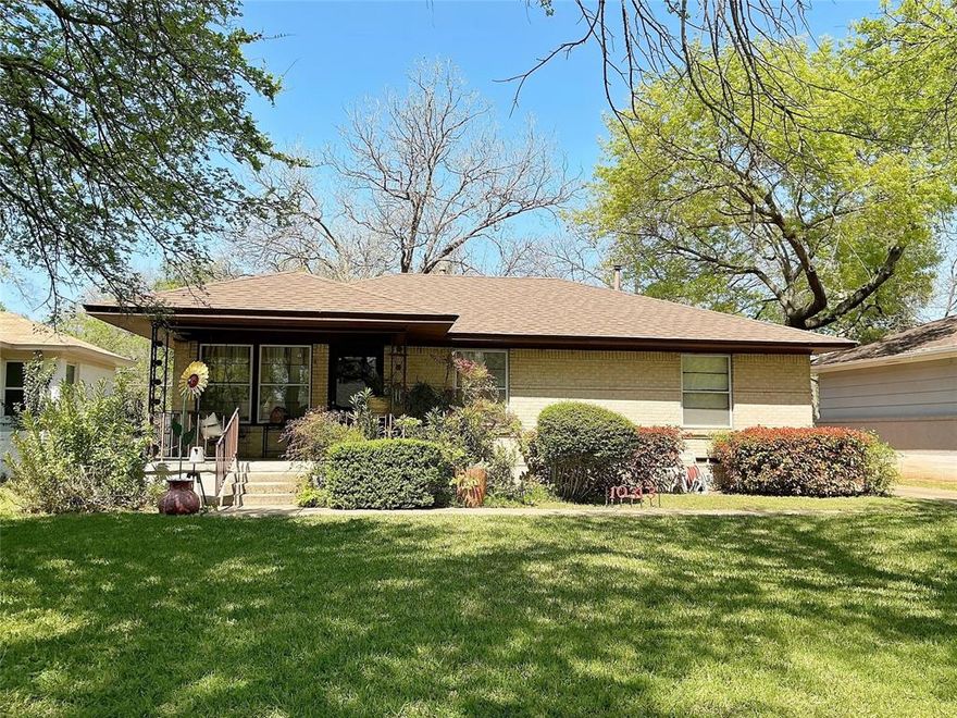 Nestled in a charming, well-established neighborhood near White Rock Lake, this inviting 3-bedroom, 1-bath home offers the perfect blend of character, comfort, and location. Featuring two spacious living areas and a dedicated dining room, the layout provides flexibility for both everyday living and entertaining. Beautiful hardwood floors flow throughout the home, adding warmth and timeless appeal. Step outside to find a separate one-car garage that has been sectioned off to make a workshop but can easily be converted back and an additional storage shed, offering plenty of space for tools, hobbies, or extra storage. The home has had foundation work completed several years ago with a lifetime transferable warranty by Ram Jack, and a recent inspection shows no issues. Ideally situated in the heart of Dallas, this home is centrally located with convenient access to shopping, dining, and everyday amenities—making it perfect for those seeking both charm and convenience. Don’t miss the opportunity to own a home in one of Dallas’s most desirable and established areas!