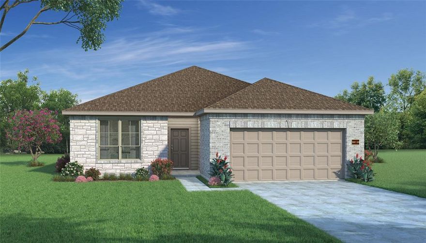 MLS# 20792648 - Built by HistoryMaker Homes - Ready Now! ~ Newly constructed and soon to be completed, this single-family residence in Palmilla Springs 50S Sales Phase 2 offers a contemporary living space of 1651 sq. ft. The property boasts 3 primary bedrooms, 2 full bathrooms, and a two-car garage. With a spacious living area and a separate dining area, it provides the perfect setting for both relaxation and entertaining. Experience the perfect blend of style and functionality in this completed home.