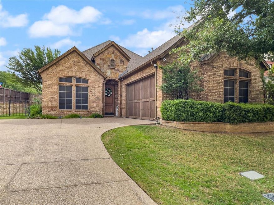 Welcome to this beautiful 3 bedroom, 3 full bath home located in a private gated community. Step inside to an inviting arched entryway with rich wood flooring that sets the tone for the rest of the home. The open floor plan features living area with a cozy fireplace and vaulted ceiling, creating a comfortable and inviting space perfect for both everyday living and entertaining. The kitchen is designed to impress with granite countertops, tile backsplash, and ample cabinetry ideal for cooking, hosting, and everything in between. The owner’s suite is conveniently located downstairs, offering privacy and comfort with its own vaulted ceiling. The ensuite bathroom features a garden tub, separate shower with his and her vanities, providing a functional and relaxing retreat. This home stands out with its unique and flexible layout, perfect for remote work or multi-generational living. A downstairs office leads to a private upstairs retreat, where you’ll find a bedroom, full bathroom, loft space, and a built-in countertop with a space for mini refrigerator, ideal for a home office, guest suite, or personal living space. Enjoy a quiet, peaceful neighborhood with lifestyle-enhancing amenities, including a community swimming pool and scenic pond. HOA covers front and backyard lawn care, giving you more time to relax and enjoy your home.
