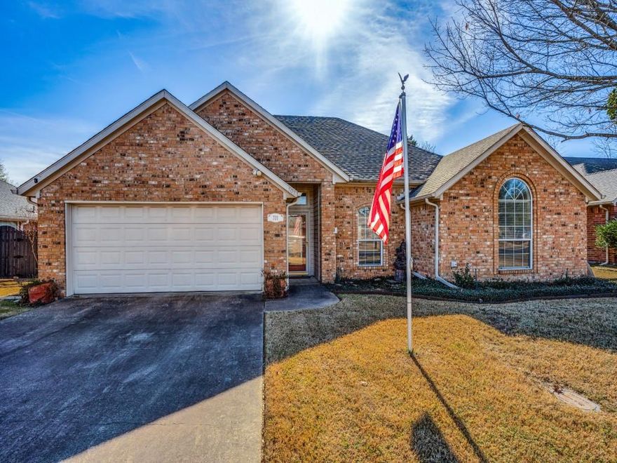 Beautifully maintained 3-bedroom, 2-bath home tucked away in an established neighborhood in Greenville, offering both privacy and convenience. Ideally located just minutes from Interstate 30 for commuting while shopping, dining, and everyday essentials are all close at hand. Designed with comfort and functionality in mind, this inviting floorplan features split bedrooms for added privacy, two dining areas perfect for entertaining or flexible use, and an oversized laundry room with abundant storage space. Rich hardwood floors highlight the main living areas with a bright move-in-ready feel throughout. The spacious kitchen is truly the heart of the home, complete with a center island, generous counter space, a cozy breakfast nook, and refrigerator included—making your move seamless from day one. The private primary suite offers a relaxing retreat with dual sinks, a jetted soaking tub, separate shower, and a large walk-in closet. Secondary bedrooms are generously sized and versatile for guests, home office, or hobbies. Step outside to enjoy your covered patio overlooking a large, fully fenced backyard—ideal for gatherings, pets, or simply unwinding at the end of the day. A 2-car garage provides additional storage and convenience. This home combines location, layout, and livability—ready for you to move in and make it your own!