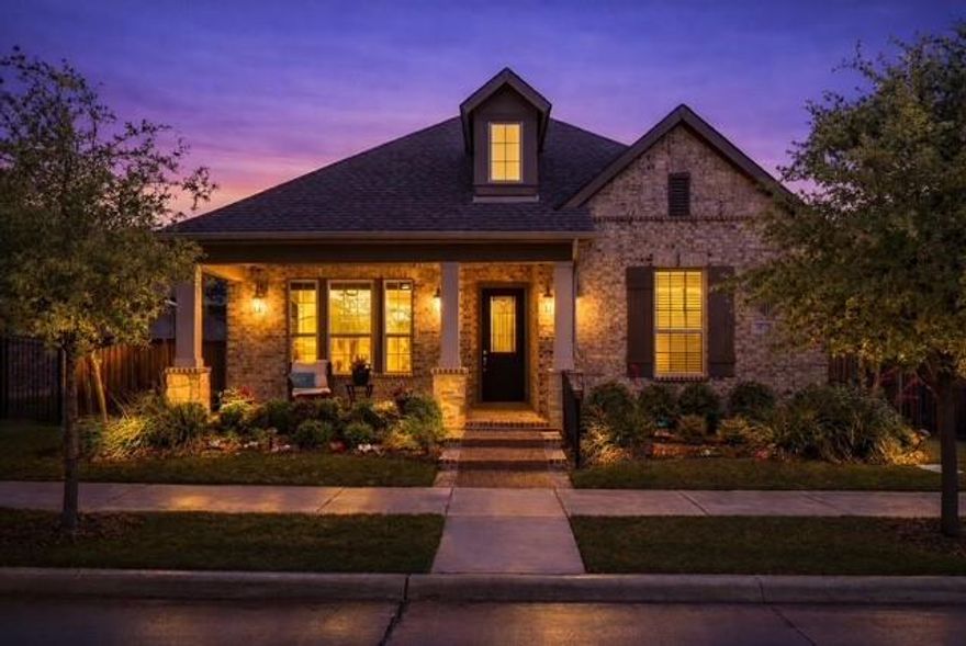 Why choose between convenience and lifestyle when you can have both? Life at The Elements at Viridian offers resort-style 55+ living surrounded by nature and amenities, while remaining just a short drive from Dallas Fort Worth International Airport, making travel and hosting family easier than ever. This highly sought-after Ridgemont floor plan by David Weekley Homes—the same model as their featured model home—is known for its smart design and spacious feel, making it one of the most popular layouts in the community. Offering 2 bedrooms, 2 baths, a private office, and a rare 2.5-car garage, this home is perfect for those looking to downsize without sacrificing comfort or functionality. The open concept layout offers so many opportunities for entertaining while the oversized kitchen offers tons of storage! This home is also pre-owned certified, meaning it has already been inspected, all repairs have been completed, and it is completely move-in ready—a rare and valuable advantage for today’s buyers. Step outside to a beautifully landscaped community garden just beyond your front door, complete with swings and seating—perfect for relaxing or connecting with neighbors. A scenic pond and the Magnolia Center are just a short walk away, giving you easy access to the community’s top amenities.
Residents of Viridian – Elements enjoy an active adult lifestyle with resort-style amenities including pickleball, bocce ball, putting green, pool, dog park, and miles of scenic walking trails—truly lakeside living at its best in this Audubon-certified community.With HOA-maintained front yards and a lock-and-leave lifestyle, this home offers easy, low-maintenance living. A proven floor plan, move-in ready condition, and unbeatable location—this is downsizing done right.