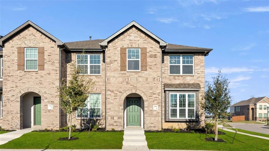 MLS# 20417269 - Built by HistoryMaker Homes - Ready Now! ~ Discover your dream home in Heartland! This townhome, available for November delivery, offers an unmatched lifestyle with 400+ acres of amenities. Explore expansive walking trails for morning strolls, enjoy multiple swimming pools for refreshing dips, and let your pets play at the fantastic dog park. Wake up to breathtaking lake views daily, immersing in tranquility and serenity. Inside, the modern living space features a stylish kitchen with 30 Inch Ebony Cabinets with Beautiful Countertops, dual sink master vanity, and an oversized shower for relaxation. Gorgeous flooring adds sophistication. Corner home with 2nd Floor loft! Own your dream home hassle-free, surrounded by convenience and luxury. Don't miss this opportunity in the sought-after Heartland community. Fall in love with your future home. 5.99% interest 30 year fixed for a limited time!