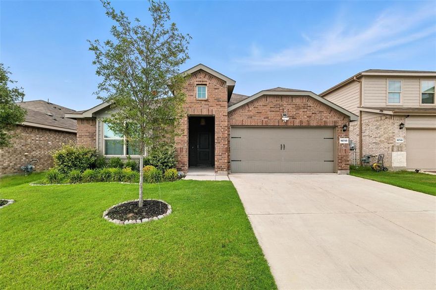 You'll love coming home to this wonderful single story home in Liberty Trails with 4 spacious bedrooms and 2 baths, large and inviting kitchen, with a gas cooktop, that opens to the dining and living areas. Enjoy a quiet neighborhood in Northwest ISD. This home was built in 2022 and offers easy maintenance living. The covered patio and ample backyard space extends your living area to the outdoors! Liberty Trails boasts a community pool and many walking trails and green spaces. Don't miss out on this super cute home in a great neighborhood! The owner is an individual and there are no junk fees! Pets will be considered on a case by case basis. Please call the listing agent for more details.