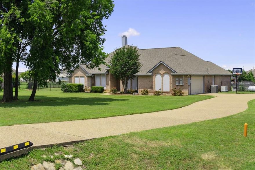 Welcome to 10508 Abigale Ct., Nestled on an Acre of Land, in a Cul-de-sac of Very Friendly Neighbors, just outside of Crowley. This Spacious Home offers 4 Generous Sized Bedrooms w Ample Closet Space. Primary Bedroom is Split from the Secondary Bedrooms, and features a Large Ensuite Bath, Double Sinks, Separate Shower, Garden Tub & Walk In Closet. The Game Room has Wood Floors & Plenty of Windows for Natural Light. One of the Secondary Bedrooms is Split from the Other Two Secondary Bedrooms, and features a Full Bath, Perfect for an In Law Suite or Guest Area. The Kitchen boasts a Walk In Pantry, Electric Cooking, Ample Cabinetry and Plenty of Countertop Space. The Breakfast, Kitchen and Living Rooms are Open and Perfect for Entertaining. The Back Patio is Oversized, Covered and Overlooks the Fully Fenced In Huge Back Yard. There is Plenty of room for a Pool, If Desired. Solar Screens that Cover All the Windows, Help Keep Out The Summer Heat! GERERAC GENERATOR is a HUGE PERK, when the power goes out. The GENERAC GENERATOR is run from Propane and the Tank is three quarter full. Only Used Twice. Conveniently Located Outside the City Limits, but Close to City Amenities, Schools, Shopping and Major Thoroughfares. Come By and See This Nice Home & Property Today!