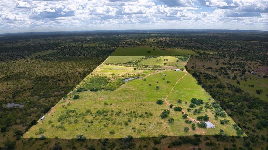 Your very own Home On the Range in Llano,TX! Turn key properties this size don't come onto the market very often and this one has alot to offer! As you enter the ranch from the SW corner, the first thing you'll appreciate are the improved fields of Wilman Lovegrass (average 100+ bales). Excellent grazing spans this entire ranch including Bermuda grass (average 30+ bales) as well as a set of cattle working pens, 3 wells, a stock tank and scattered oaks. A centrally located metal barn features 4 stalls, a rotating tack door, atack room plus multiple storage areas, all convenient to the 250'x150 roping arena. ICONIC views from the hilltop in the NE corner wereput to good use where the main house sits with an expansive fully enclosed porch to take it all in. This well maintained 3 bedroom 2 bath home (1468sf+ enclosed purch, built in 2012) welcomes you with its open floor plan and vaulted ceilings. Invite your friends and family because thereis even a 1 bedroom 1 bathroom guest house (576sf). SADDLE UP, FISH, HUNT, RANCH & RELAX, do it all from this one! The ranch is accessed via ashort access road off Hwy 29 and is not visible from the highway, come see it to truly appreciate it! (Llano CAD square footage source, buyer to verify.)