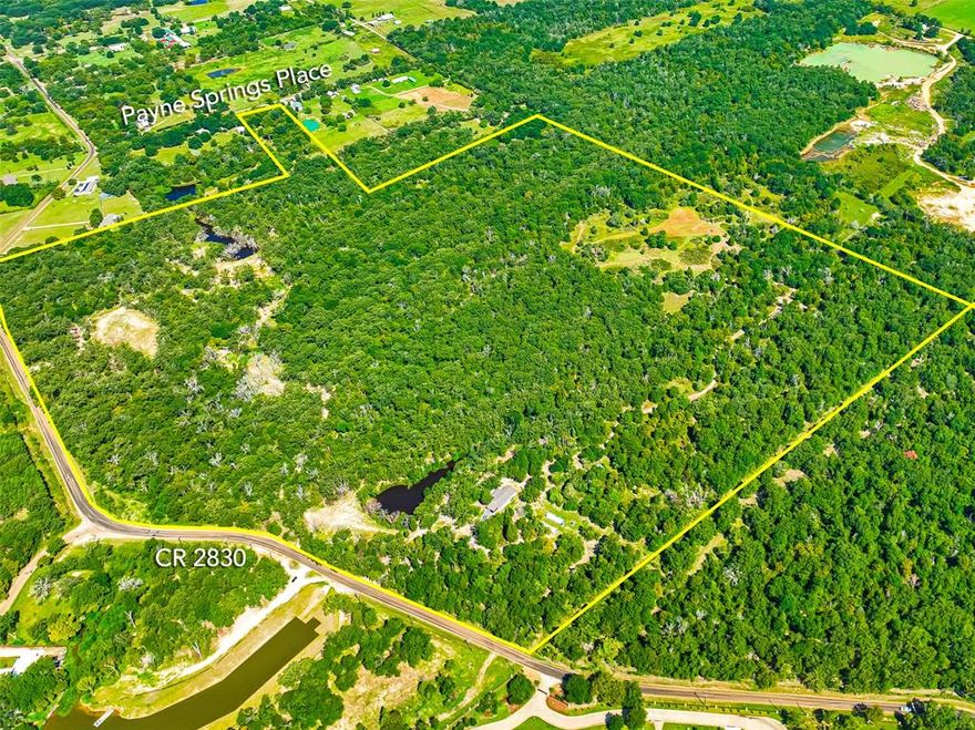 Prime Investment Opportunity: 118 Acres property at Cedar Creek Lake located in Mabank, TX, offering stunning views of Cedar Creek Lake. Site features 2,300 feet of CR 2830 frontage and 150 feet on Payne Springs Place Road. Features open pastures, tranquil ponds & picturesque vistas. Free from floodplain restrictions and with versatile, no zoning status beyond city limits and ETJ. Property is ideal for: Residential Developments: Luxury estates or private ranches taking advantage of lake views. Commercial Ventures: Mixed-use developments, upscale RV parks catering to diverse needs. Recreational Retreats: Outdoor sanctuaries for relaxation and leisure activities. Utilities exist for water, electricity, and nearby sewer service ensure convenience. Located within 8 miles of Highways 175 and 198, and served by the Mabank School District and county services, accessibility is excellent including a lake cove across the street. Positioned for residential, commercial, or recreational excellence.