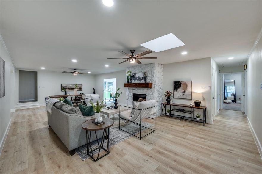 Bring your offers!

Welcome to this stunningly updated home, ideally set on a corner lot in the desirable, tree-lined Westwood Park neighborhood. Boasting two spacious primary suites—one upstairs and one down—three full bathrooms, and a 2-car garage, this home offers unmatched flexibility and thoughtful design.

The entire first floor features brand-new waterproof luxury vinyl plank flooring, while the sunroom is flooded with natural light thanks to brand-new windows and a sliding patio door—opening to a freshly sodded backyard with landscaped retaining walls. It’s the perfect space to relax, entertain, or enjoy the peaceful outdoors.

The kitchen has been completely reimagined with custom cabinetry, quartz countertops, and stainless steel appliances, including a new range and dishwasher. A large pantry and glass tile backsplash complete the modern aesthetic.
Upstairs, the oversized suite can serve as a second primary bedroom—or be easily converted into two standard bedrooms, transforming this into a 4-bedroom home to suit your lifestyle needs.
The downstairs primary suite offers a spa-like retreat, with an XL walk-in shower and custom cabinetry, while the updated guest and upstairs bathrooms deliver comfort and style throughout.

Major system updates add incredible value and peace of mind:
Roof replaced in 2020 ($21,000) with new gutters
New water heater (2022)
Multi-zone sprinkler system
New carpeting in all bedrooms
LED recessed lighting, security system, & fenced backyard
Brick exterior with wood siding accents

Enjoy 2 spacious living areas, sunroom or office, & a updated den with a gas fireplace with gas logs and recessed lighting.
All of this, just one block from the bus line and close to schools, nestled in a beautiful, hilly community known for its charm & mature trees.
This home truly has it all—classic character, modern upgrades, and room to grow. Come see it for yourself!