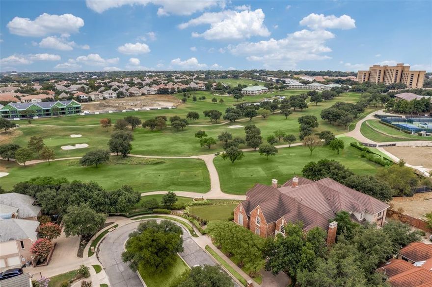 Welcome to The Enclave at Windsor Ridge. This exquisite, palatial estate is situated at the end of a quiet cul de sac and located directly on the 2nd tee box of the prestigious TPC Las Colinas golf course, former home of the Byron Nelson Golf Tournament. Whether you are an investor looking for a high-end flip opportunity or you are an end buyer with a vision seeking to create a lifestyle that most people can only dream about... this home is for you. Stunning views of the TPC golf course from the wall of windows in the ballroom-style living room with cathedral ceilings. Beautiful kitchen remodel is well underway but needs to be seen through to completion. This property comes with 6 bedrooms, 9 bathrooms, an exquisite wood paneled office, a media room, exercise room, a Tuscan style wine grotto and wine tasting room in the basement, a 3 car garage and more. Building and design plans for a whole house renovation have already been made and can be shared with an accepted offer.