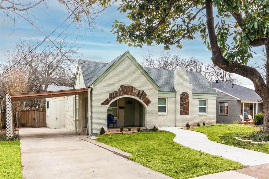 Come see this beautiful home in Dallas! Large Creek Lot in Elmwood. Great location! This home has 4 bedrooms, 2 full baths, and 2 living rooms. Recently fully updated home with SS appliances and quartz countertops in kitchen. Close to I35E and I30, and Dart stations to be able to get around anywhere. Big enclosed area in the back. Perfect for an office with separate entrance, storage, or a side business. Not included in Sqft. Covered deck to enjoy time outside in a beautiful backyard. Ask me about pets. Carport parking; no garage. Earliest Move-In Date January 3, 2024.