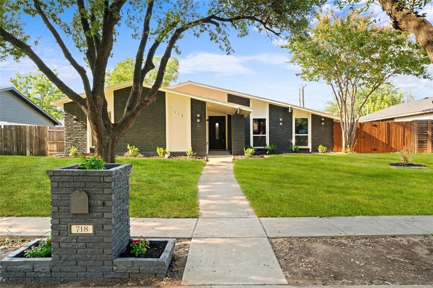 Priced to SELL!  WELCOME HOME FOR THE HOLIDAYS to this beautifully remodeled 3 bedroom, 2  full baths. 2 car garage home in the heart of Grand Prairie. You’ll love this functional open floorplan featuring two inviting living areas; the family room is centered around a warm wood-burning fireplace -perfect for cozy nights. The bright bonus sunroom offers flexible space for an office, gym, or playroom. Enjoy modern updates throughout, from the stunning new island kitchen with Natural Quartz countertops, new cabinetry & backsplash & stainless steel appliances, luxurious baths to the light-filled interiors.  This Beauty is conveniently located near shopping, dining and entertainment & quick access to major freeways I20 & 161. This unique home offers the perfect balance of comfort and convenience. No HOA & No income restrictions. Your next chapter starts here -Don't miss out & send your offers Today!