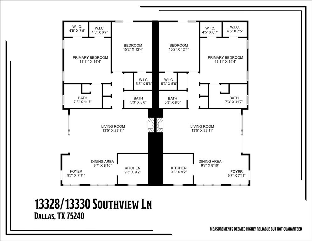 13328 and 13330 Southview Lane Lane