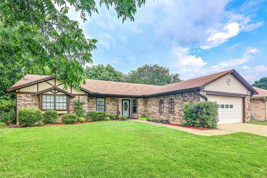 MULTIPLE OFFERS RECEIVED.  HIGHEST AND BEST DUE BY NOON ON 6.30.23. Welcome to this charming neighborhood nestled in a desirable Bedford location, where convenience and comfort harmoniously coexist. Situated in close proximity to shopping and Highways 121 and 183, this lovely home with a refreshing pool offers an exceptional living experience. The well-proportioned living space provides an ideal setting for both relaxing and entertaining guests. The backyard and sparking pool add an oasis of tranquility to unwind and cool off during hot summer days.  Schedule your private tour now and start making memories in this delightful home!