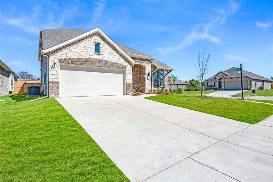 MLS# 21173167 - Built by Altura Homes - Ready Now! ~ Altura Homes features Summerwood Estates 50ft. & 60ft. Planned thriving community with direct access to I-35 freeway with Movie Grocery and Restaurant. The Callington 2 A plan features 4-2.5-2 is a two-story home that has 4 sides Acme brick & stone on front elevation full sod sprinkler gutters and landscape package. Upon entry home has open spaces with glass doors into study. The home is an open floor plan, kitchen shows well with 42in cabinets large Island granite countertops stainless steel appliances open breakfast area which is open to family room for family leisure. This area has full view windows to back yard viewing. Bedrooms are split from owners retreat which has large bedroom bath with both separate tub and shower dual sinks private water closet and Walking owner's closet. Secondary bedrooms are on its separate hallway with full bath and linen closet laundry is off kitchen and leads 2 car garage. Flooring in main area has luxury vinyl floors and carpet in the bedrooms.