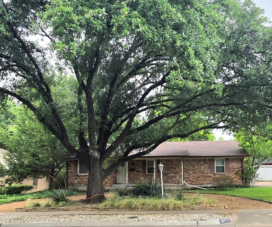 Great Opportunity in Lockwood to remodel or rebuild on this dynamic lot with greenbelt view.  Priced to sell in AS IS condition. Contract is subject to Dallas county court approval so please allow extra time on closing date. 1 story, 3-2-2 home is located just across the street from the Dixon Branch creek greenbelt. Unpaved circle drive in front. This home has Corian countertops, & updated secondary jack & Jill bath. The home will need work.  Washer hookup is inside the utility area, dryer hookup in garage.