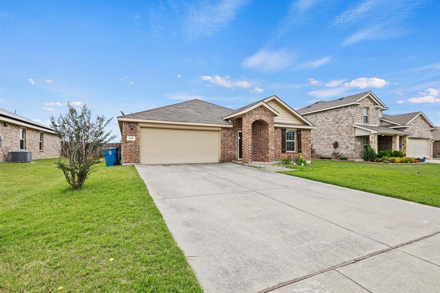 Welcome to 713 Mallard Dr, Nevada, TX 75173 — a beautifully maintained single-family home in the desirable Fountain View community. Built in 2015, this spacious 1,901 sq ft residence offers 4 bedrooms (with an optional study), 2 full bathrooms, and sits on a generous 7,840 sq ft lot. Inside, you'll find a modern open-concept layout with a large island kitchen that seamlessly flows into the dining and living areas, perfect for entertaining. The home features updated lighting, oversized bedrooms, and a luxurious primary suite complete with a large private bathroom. Step outside to a beautifully landscaped yard and a covered patio ideal for relaxing or hosting guests. With a $25month HOA, this like-new, move-in-ready home combines comfort, space, and style.Don’t miss your chance to own this exceptional property it won’t last long!