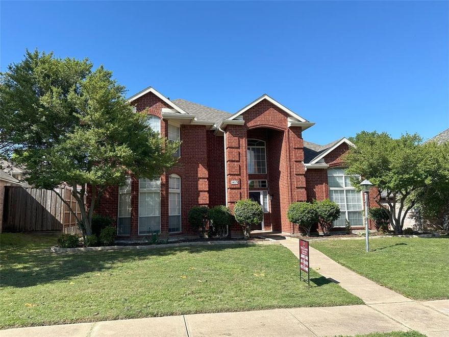 Available for move in Now. Well maintained two stories home in Plano ISD with open floor plan. Fabulous 4 beds, 2.5 baths, 2 car Garage. Updated kitchen, Vaulted ceiling on living room and Attic Radiant barriers and Insulation. R410a AC System, Large Utility, Master down. Great location, convenient to shopping and major highway.