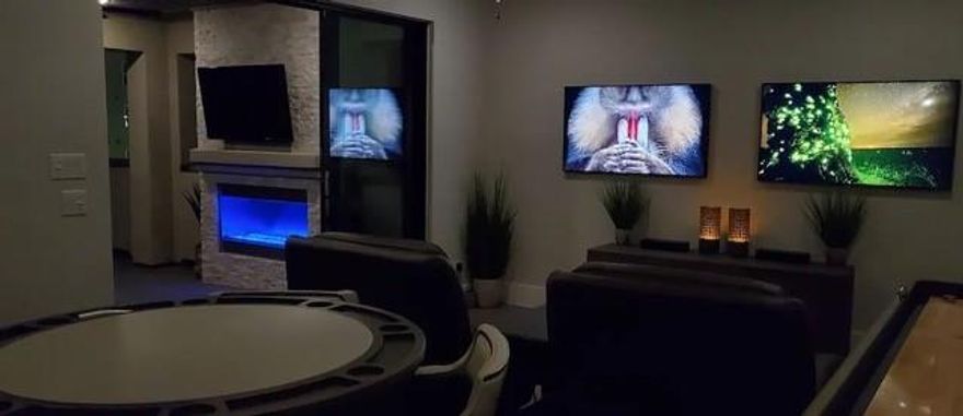 Fully furnished Modern Luxury 3 Story Smart Home with less than a 60-second walk to Legacy West Retail and Restaurants. High-end fully equipped kitchen to prepare gourmet meals with Monogram appliances and French door refrigerator. Large Game room & Bar Area with a poker table, shuffleboard, and 2 TVs extending into the outdoor patio with a multi-colored fireplace and an outdoor TV. Curl up and enjoy your favorite shows or movie on a 65 inch 8K QLED TV, or stay active in the interactive Workout Mirror fitness area. The Master bedroom features a King bed with a Samsung 4K TV, and a large walk-in closet. Master bath includes a luxury door-less oversized shower. Two guest bedrooms include a Queen bed in each with its own en-suite bathroom. Full-size washer & dryer in the laundry room. Owner is open to shorter lease term if needed. Garage parking fits 2 cars plus guest parking on Element Ave.