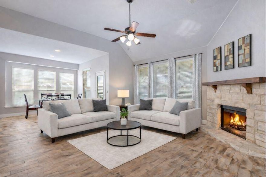 This Magnolia Bloomfield home has 50K of upgrades!!  1605 Barnard Lane, where everyday living feels like a staycation. Located in the highly sought-after, master-planned community of Savannah, TX, this home blends small-town charm with resort-style amenities—Save over 100K on a gently used Bloomfield.

The moment you step inside, the home invites you to relax & stay awhile. Sunlight pours through large windows, illuminating the open-concept layout designed for connection, conversation, and entertaining. The spacious family room flows effortlessly into the chef-inspired kitchen, complete with granite countertops, gas stove, stainless steel appliances, a large island, and generous cabinetry—perfect for hosting holidays, game nights, or casual weeknight dinners.  Sit in your Large living space with gas fireplace looking out to the rest of the .25 acres with a beautiful fenced backyard. iStep outside to the extended covered patio - ready for weekend BBQs, evening conversations under the Texas sky, or simply unwinding after a long day.

The private primary suite feels like a true escape, featuring a spa-like bathroom with dual vanities, a soaking tub, and a separate shower. Secondary bedrooms are generously sized, offering comfort and privacy for family and guests alike. Upstairs, discover a versatile game room or media space ideal for movie nights, a playroom, or a home office retreat, and an upstairs patio to sit and enjoy.

And the lifestyle? That’s where Savannah truly shines. Enjoy resort-style living with multiple pools, a water park, fitness center, tennis and basketball courts, playgrounds, walking trails, and a stunning clubhouse. With year-round community events, Savannah offers a true neighborhood feel that’s hard to find.

Conveniently located near Highway 380, schools, shopping, ( Costco ) dining, and Lake Lewisville, this home offers space, lifestyle, and value—all in one incredible package.

Incredible opportunity for a fantastic home.